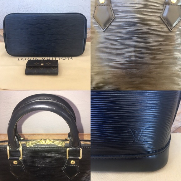Louis Vuitton Noir Epi Alma - Picture 3 of 7
